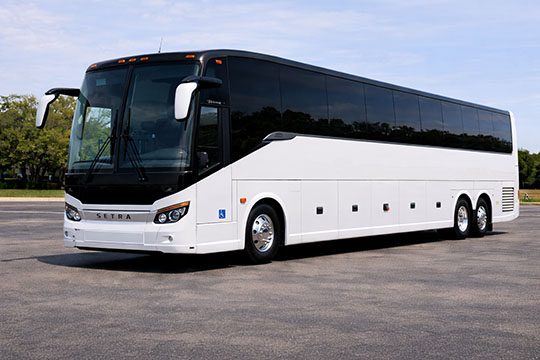 56-passenger charter bus available for charter in Brandon, MS